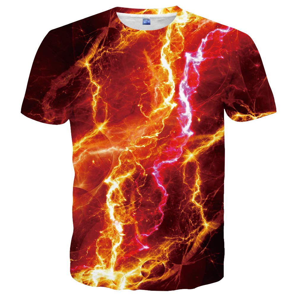 LAIDIPAS Shirts for Men Unisex Novelty T-Shirts Cool 3D Fashion Shirts for Women Crewneck Tops Clothes L