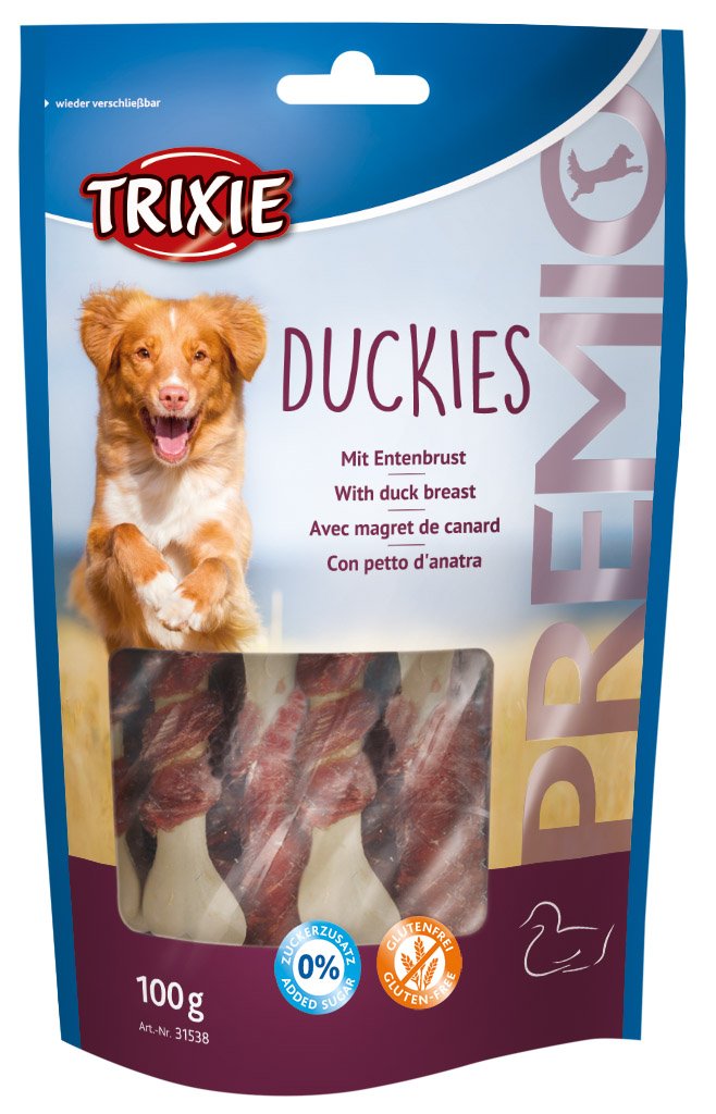 Duckies Dog Snack, Bones with Duck Breast Filet, 100g