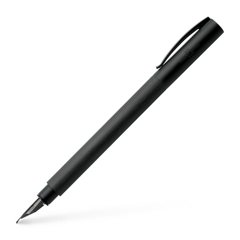 Faber-Castell Ambition Fountain Pen, All Black - Medium