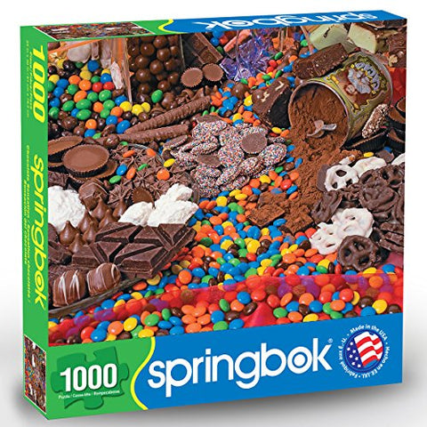Springbok Puzzles - Chocolate Sensation - 1000 Piece Jigsaw Puzzle - Large 24 Inches by 30 Inches Puzzle - Made in USA - Unique Cut Interlocking Pieces