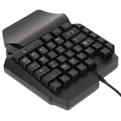 gernie One Handed Gaming Keyboard Mini Feel One Hand Gaming Keyboard RGB USB Keypad for Playing Game Cell Phone, One Handed Gaming Keyboard, gernieuzykbdsm58