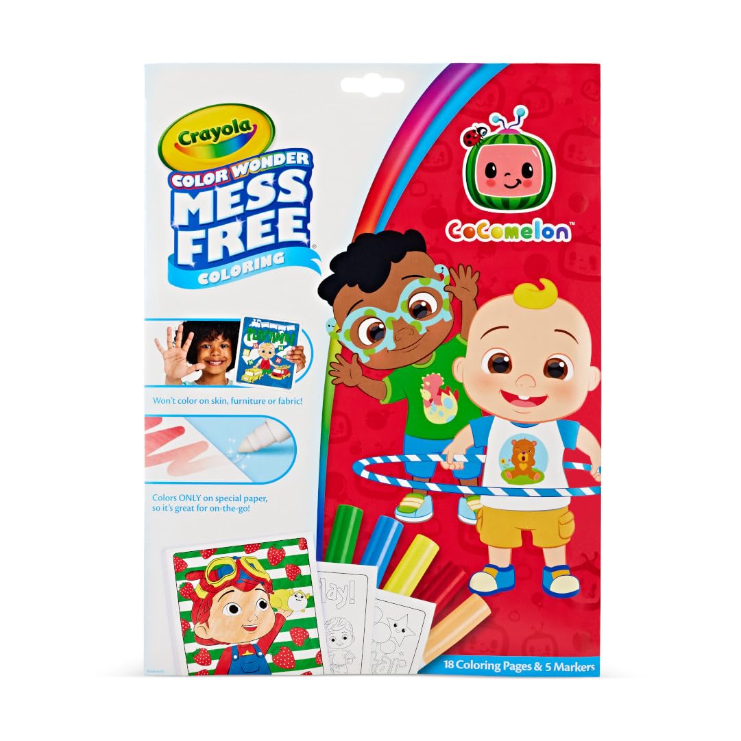 Crayola Color Wonder, Cocomelon Coloring Pages & Mess Free Markers