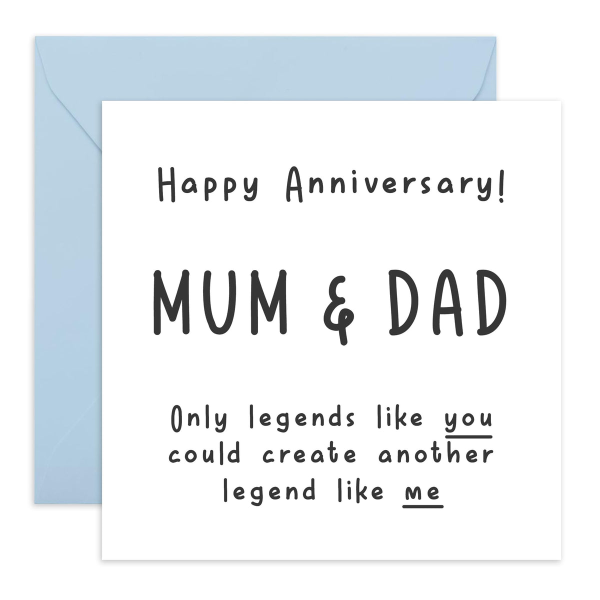 Central 23 Wedding Anniversary Card For Mum And Dad - Funny Anniversary Cards For Men Women - Parents Anniversary Card Gift From Daughter Or Son - Comes With Stickers