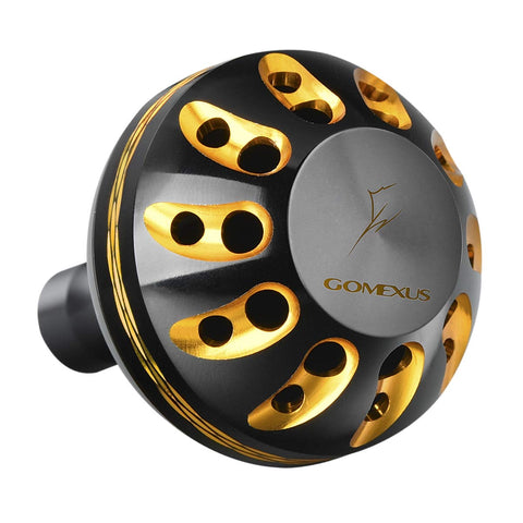 GOMEXUS Power Knob for Shimano Stella 1000-4000 Daiwa Certate LT 1000-4000 Reel Handle Knob Direct, Daiwa BG Penn Spinfisher Spinning Drill Fitment Metal 38mm