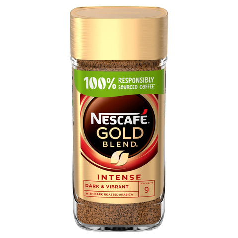 NESCAFÃ‰ Gold Blend Intense Instant Coffee, Rich & Full-Bodied Dark Roasted Coffee, Arabica & Robusta Coffee, Premium Instant Coffee, 200g