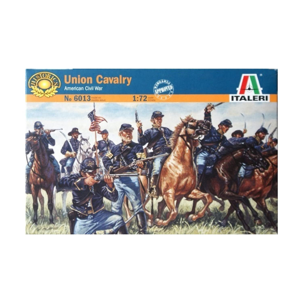 Italeri ITA6013 1/72 Civil War Union Cavalry Julius Model kit, Multicolor