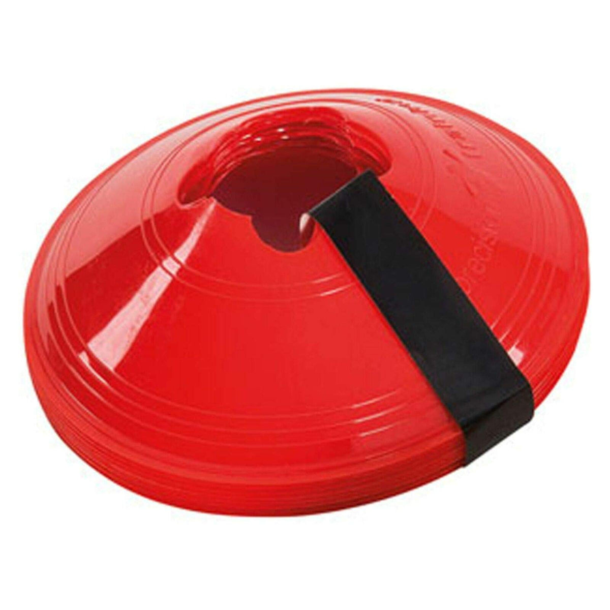 Precision Sleeved Set of 10 Saucer Cones - Red