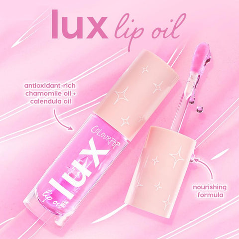 Colourpop Lux Lip Oil - Hydrating, Sheer Tinted Lip Oil Formulated with Antioxidant-Rich Chamomile Extract & Calendula Oil - Non-Greasy, Nourishing Soft-Warm Nude Lip Oil - Skinny Dip (0.16 oz)