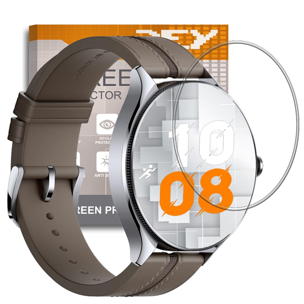 REY Screen Protector for Xiaomi Watch 2 Pro, Premium Tempered Glass