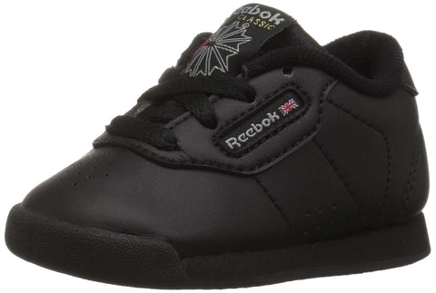 Reebok Girls' Princess Sneaker, black/black, 13 M US Little Kid
