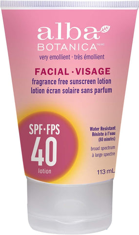 Alba Botanica Sunscreen Facial Spf 40, 113 ML