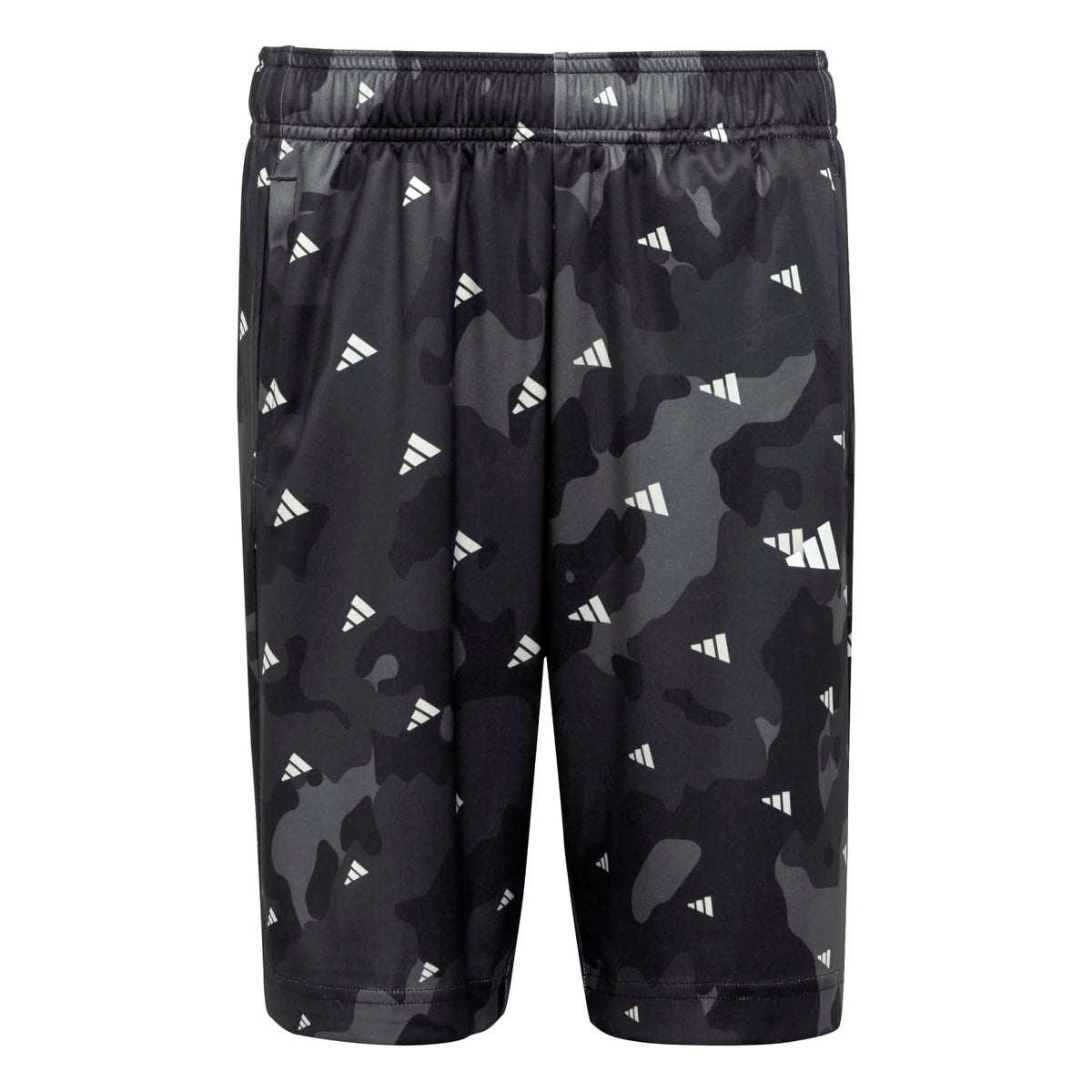 adidas Unisex Kids Train Essentials Seasonal AEROREADY Allover Print Regular-Fit Shorts, Grey Six, 13-14 Years