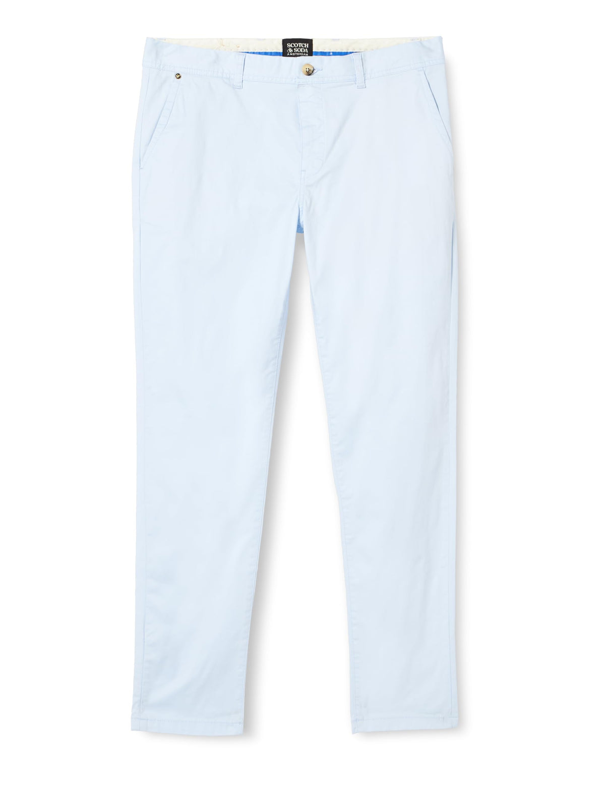 Scotch & Soda Men's Mott Slim Fit Chino, Shirt Blue 6867, 29 W/34 L