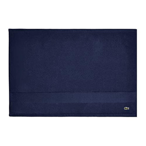 Lacoste Heritage Supima Cotton Tub Mat, Navy, 21" x 31"