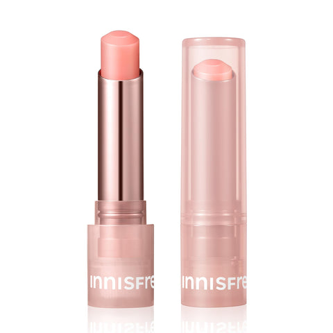 innisfree Dewy Tint Lip Balm with Hydrating Hyaluronic Acid and Ceramides, Tinted Korean Lip Balm, Baby Pink