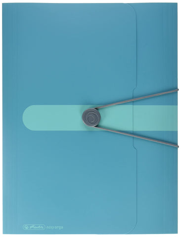 Herlitz 50015900 Elastic Folder A4 Polypropylene Film Caribbean Turquoise