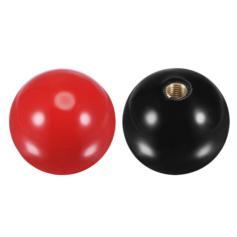 uxcell Joystick Head Rocker Ball Top Handle Arcade Game Replacement Red/Black