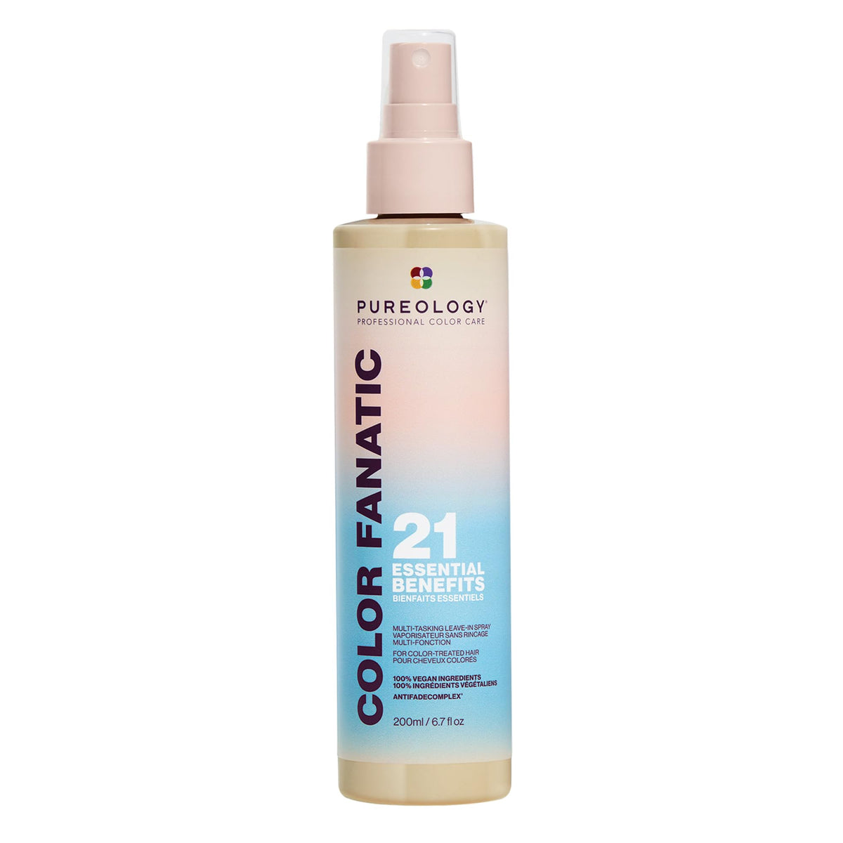 Pureology Color Fanatic, Multi-Tasking Spray, 21 Benefits, Primes, Perfects & Protects Colour-Treated Hair, Leave In Conditioner , Vegan Formulas, Sulphate Free for a Gentle Cleanse, 200 ml
