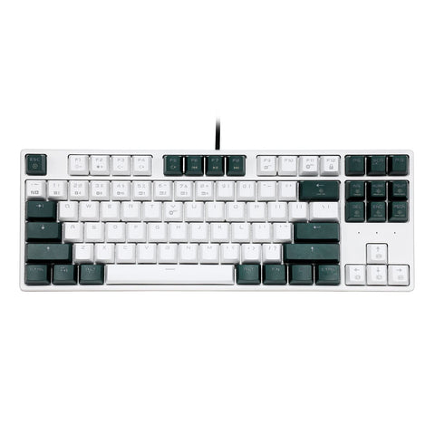 Hexgears GK13 Mechanical Keyboard, 87 Keys TKL Wired Keyboard, RGB Mixed Backlit Gaming Keyboard, Anti-ghosting Compact Computer Keyboard, Kailh Box White Switches Hot Swap