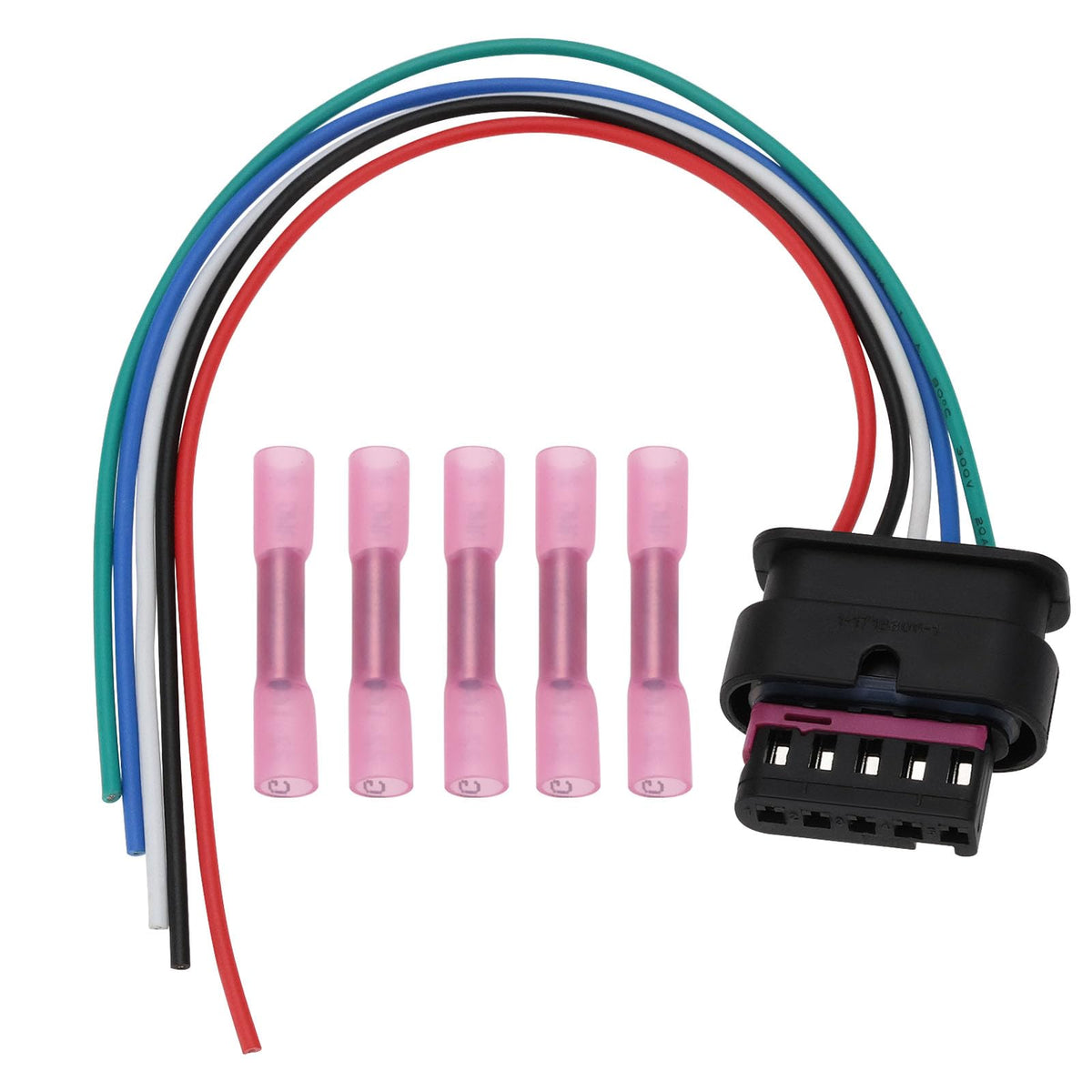 The Lord of the Tools Car 5 Pin Air Mass Meter Sensor Connection Replacement Part 4F0973705 Car Electric MAF Sensor Wiring Harness Compatible with VW Compatible with Audi