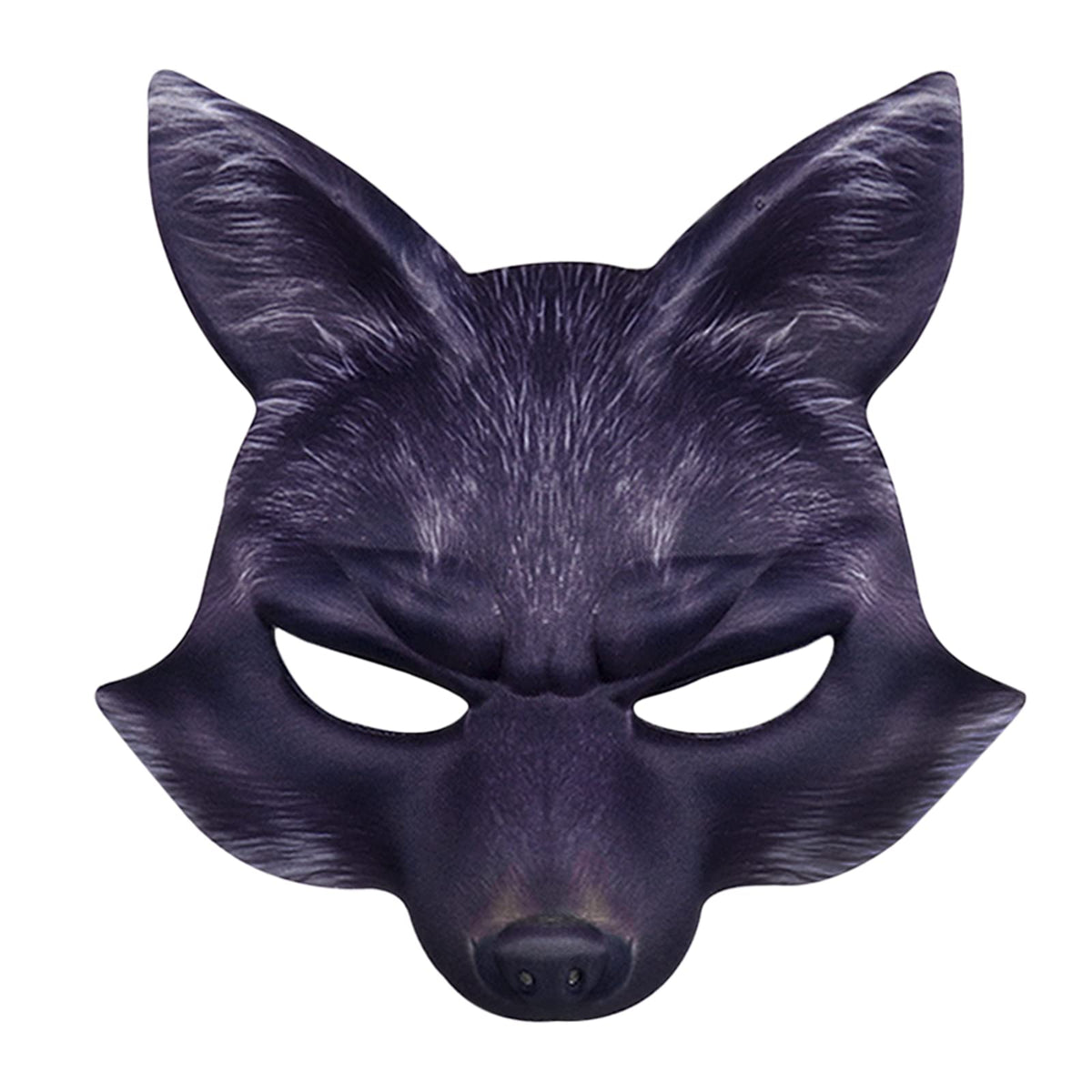 TINAYAUE Fox Face Mask Halloween Fox Half Face Mask Cosplay Carnival Party Dress Up Mask Fancy Dress Costume Accessory