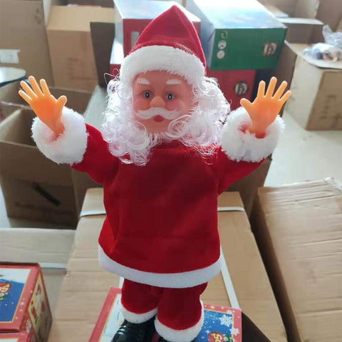 PRETYZOOM Handstand Santa Christmas Santa Doll Twerking Santa Claus Doll Toy Dancing Santa Toy Kids Santa Claus Toy Electric Santa Claus for Kids Electric Santa Claus Toy Battery