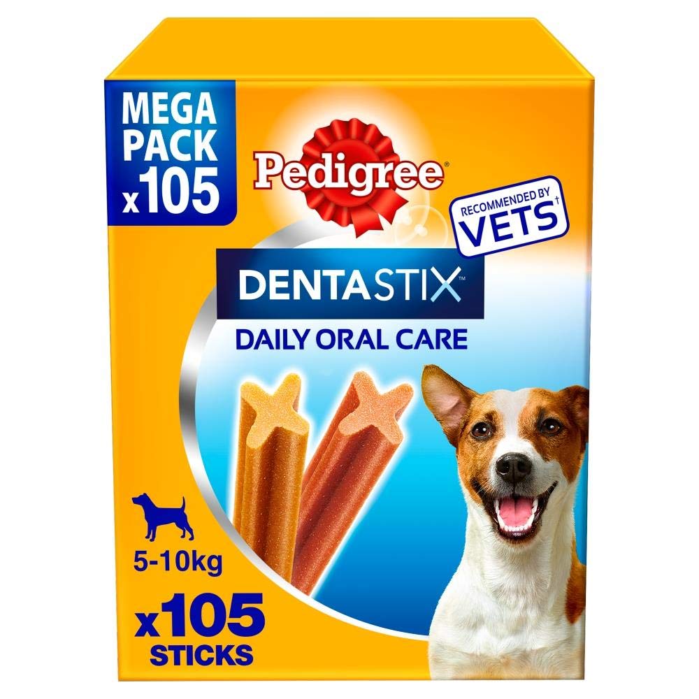 Pedigree DentaStix Daily Dental Chews Small Dog 5-10kg 105 Sticks