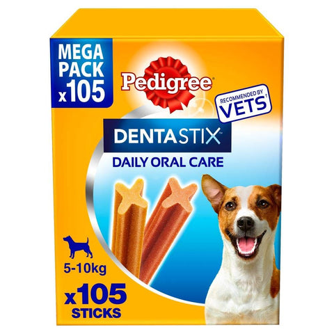 Pedigree DentaStix Daily Dental Chews Small Dog 5-10kg 105 Sticks