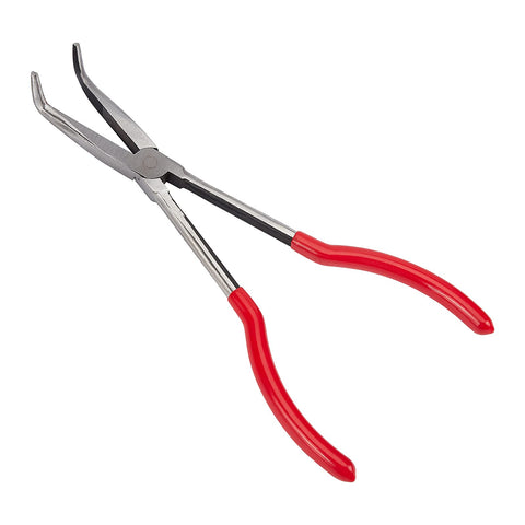 OLYCRAFT Long Nose Plier 10 Inch Long Reach Pliers 90 Degree Angle Long Needle Nose Plier Bent Curved Pliers for Craft Jewelry Making