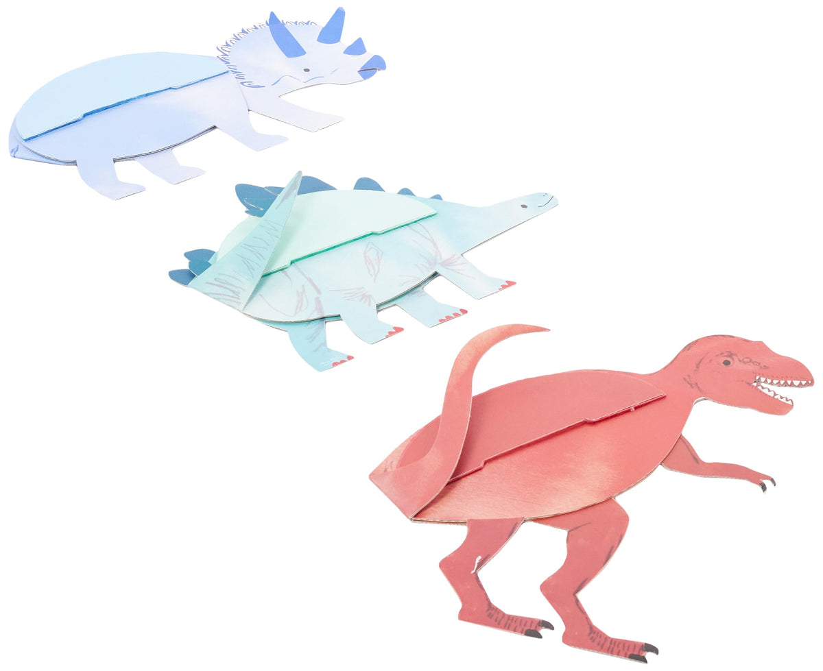 Meri Meri Honeycomb Dinosaur Decorations (Pack of 3)