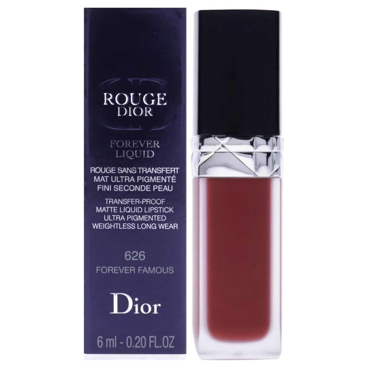 Christian Dior Rouge Dior Forever Liquid Matte - 626 Forever Famous Lipstick Women 0.2 oz