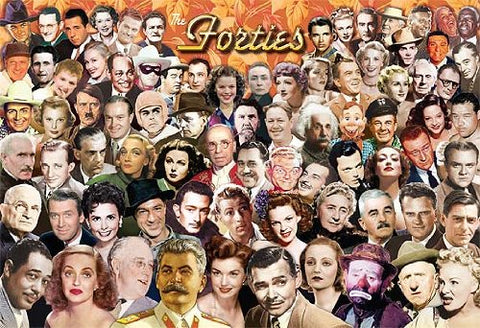Flickback 1940's Headline Newsmakers Jigsaw Puzzle - Nostalgic 80th or 85th Birthday Gift - Made in USA