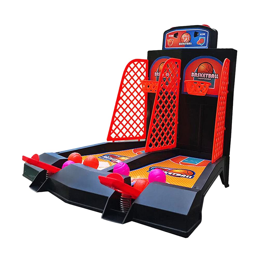 Mini Basketball Game Desktop Basketball Game Set One or Two Player Finger Basketball Shooting Game Toy Portable Table Basketball Toys for Children Kids Age 3+