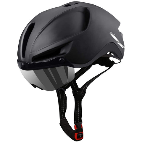 Shinmax Bike Helmet, Helmet Bike Adult with USB Light Bicycle Helmet with Magnetic Goggle Visor Adjustable Lightweight Cycling Helmet for Men and Women Road Cycle Helmet 57-62CM(RC-088)