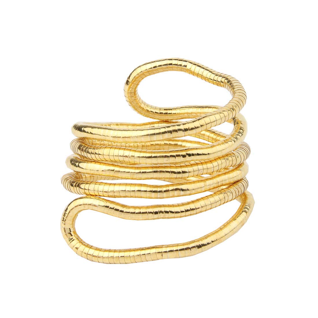 KUIYAI Bendable Snake Necklace Multi-Purpose Necklace Flexible Twist Jewelry (Gold)