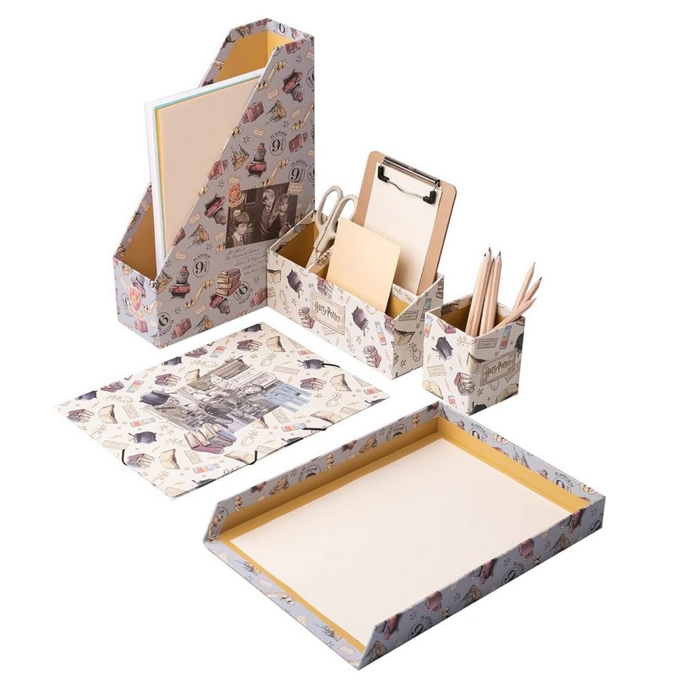 Grupo Erik Harry Potter Multipurpose Desk Organiser | A4 Folder - Magazine File - Stationery Organiser - Letter Tray | Harry Potter Folder | Harry Potter Stationery | Harry Potter Gifts