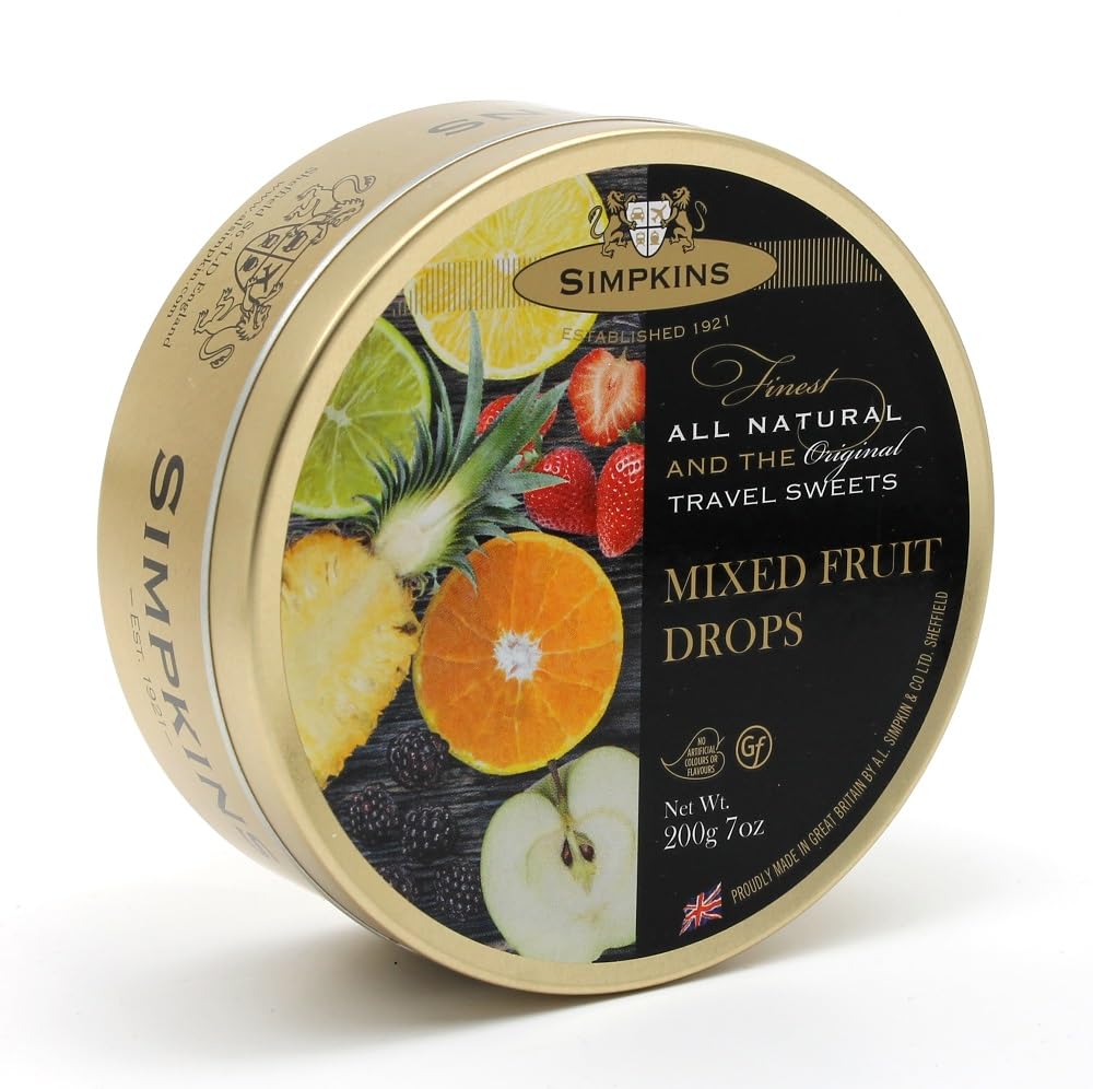 Simpkins Mixed Fruit Drops Travel Sweets, 200g