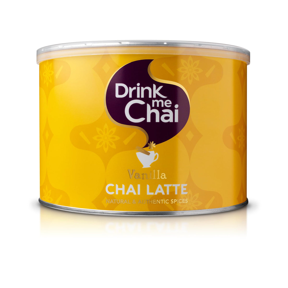 Drink Me Chai Vanilla Chai Latte 1kg (Pack of 1) - Just Add Water, Vanilla Chai Latte Powder (50 Servings)