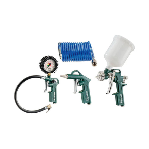 metabo 6.01585.00 Pressurised Air Tool Set LPZ 4 Set, Green