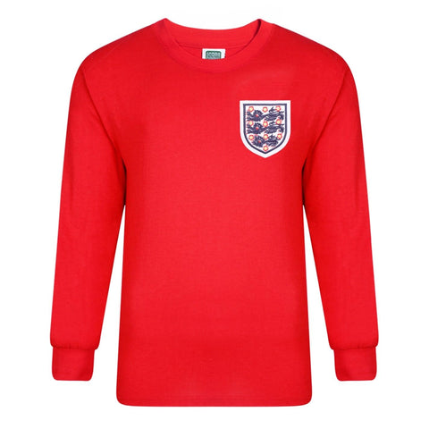 Score Draw England 1966 World Cup Final No 6 Retro Shirt Red X-Large Cotton