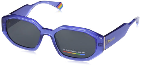 Polaroid Modern Standard Sunglasses, 789/M9 Lilac, 55