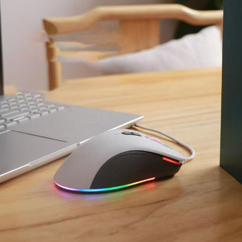 ciciglow Adjustable DPI USB Mouse, RGB Gaming Mouse with 7200 DPI and Multiple Light Effects, for Gaming and Office Work