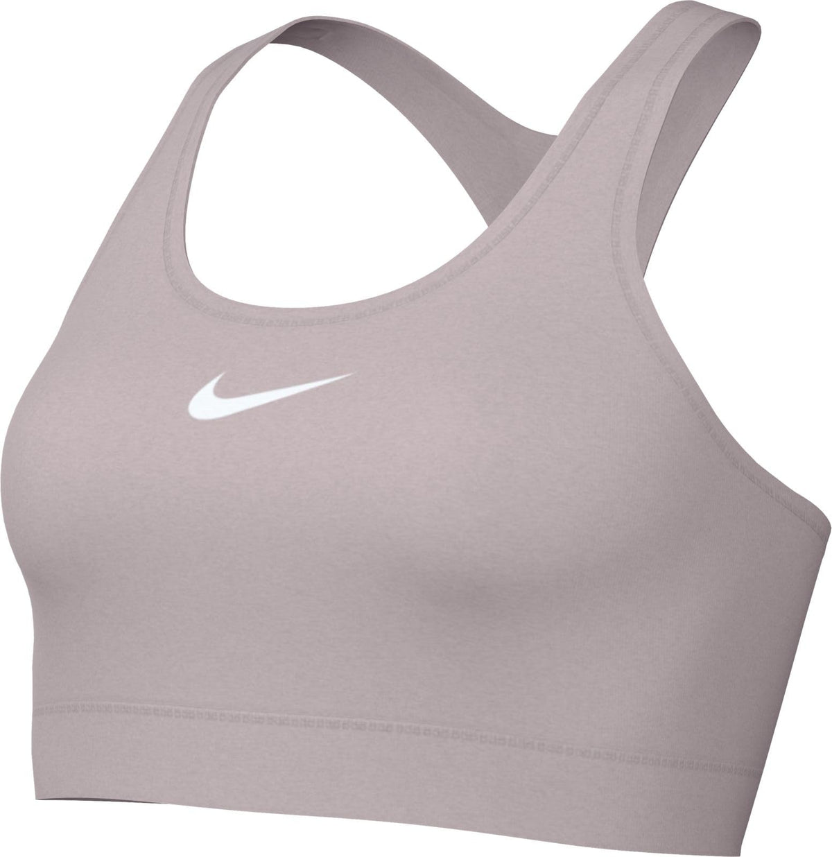 NIKE Women's W Nk Swsh Med SPT Bra, Platinum Purple/White, XS