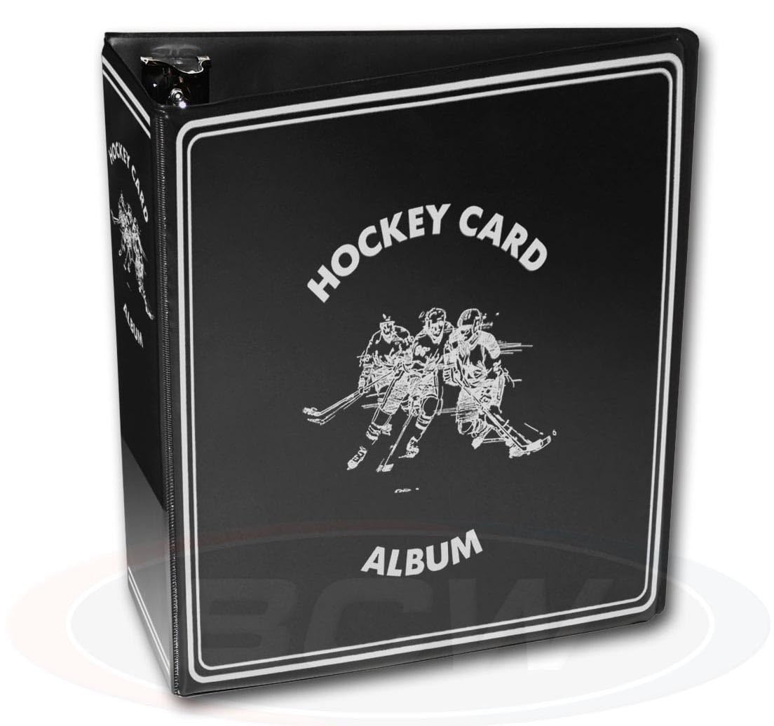 BCW 1-ALB3C-HO-BLK New 3" Album - Hockey - Black