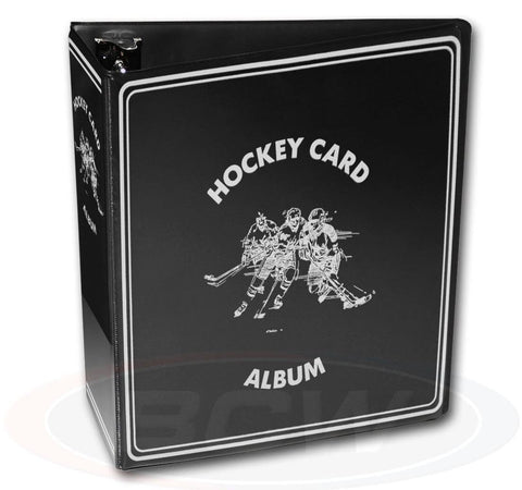 BCW 1-ALB3C-HO-BLK New 3" Album - Hockey - Black