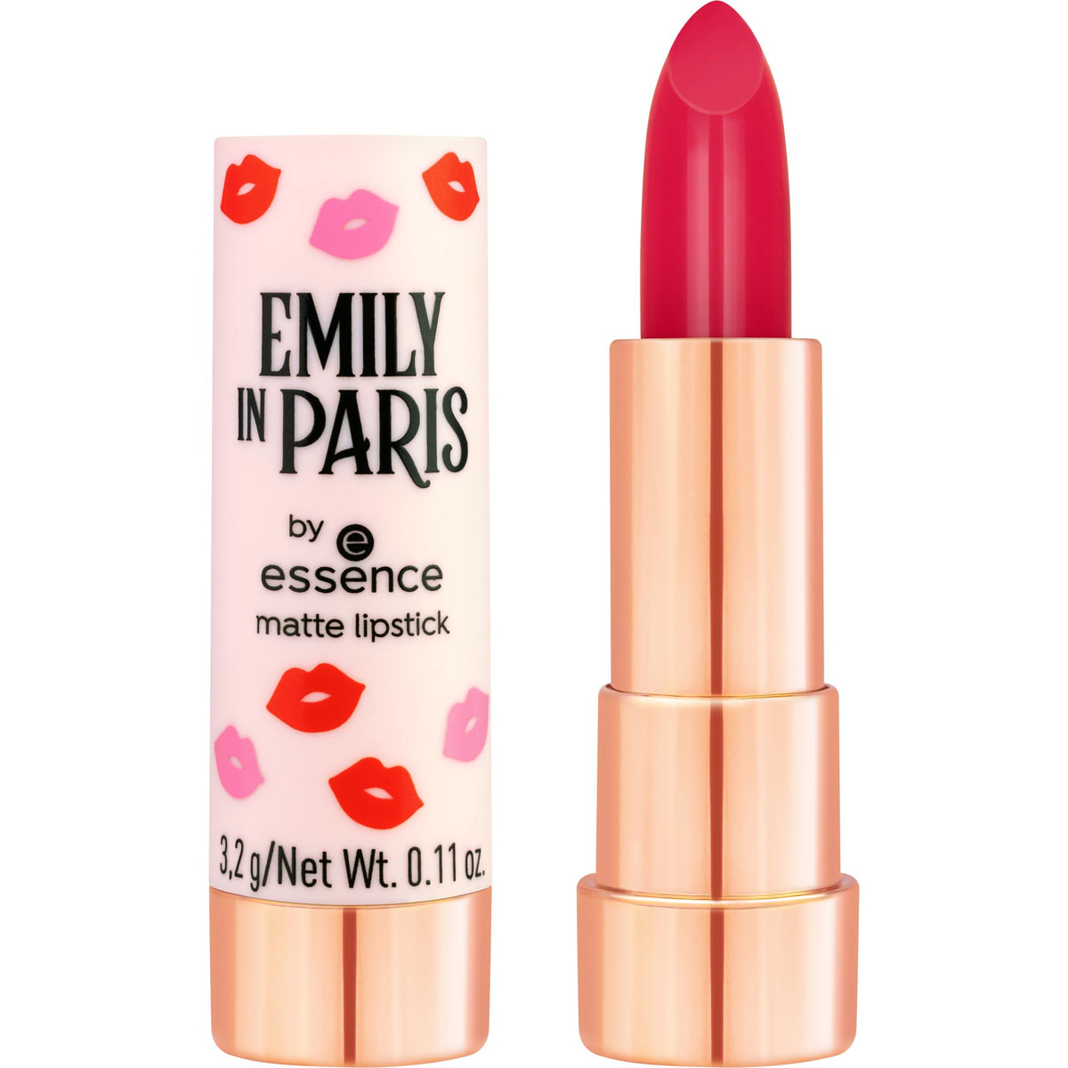 essence | Emily in Paris Matte Lipstick (01 Merci, ChÃƒÆ’Ã†â€™Ãƒâ€šÃ‚Â©rie!) | Creamy, Highly-Pigmented, Soft Matte Finish | Vegan & Cruelty Free, Free from Gluten & Parabens