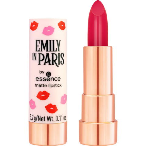 essence | Emily in Paris Matte Lipstick (01 Merci, ChÃƒÆ’Ã†â€™Ãƒâ€šÃ‚Â©rie!) | Creamy, Highly-Pigmented, Soft Matte Finish | Vegan & Cruelty Free, Free from Gluten & Parabens