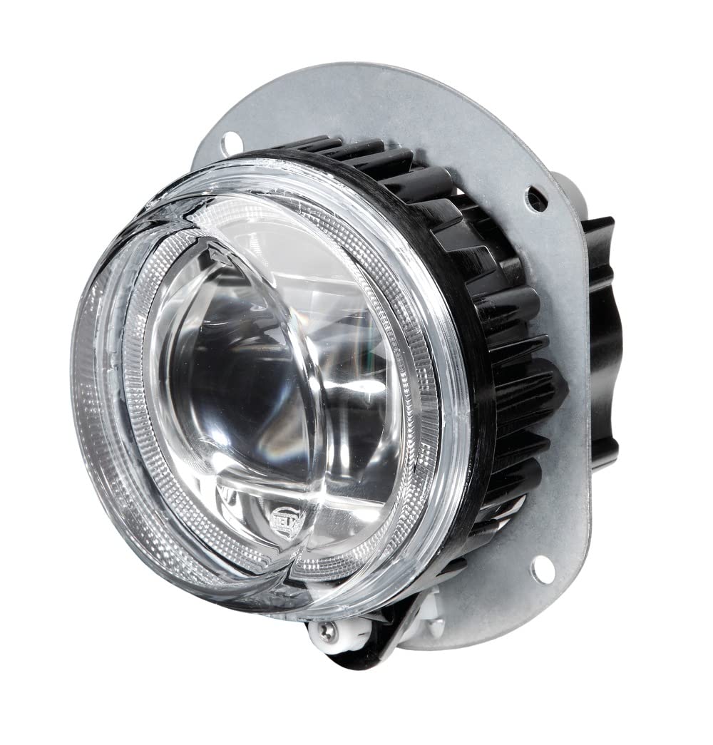 HELLA 1N0 011 988-061 LED-Front Fog Light - 90mm Performance L4060 - 24/12V - round - Fitting - Clear diffusing lens - Lens Colour: Crystal clear - Plug: FEP - right