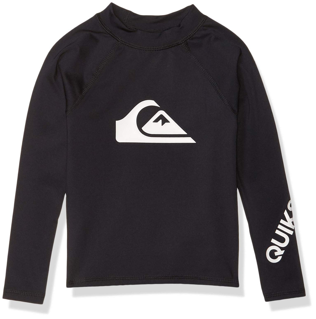 Quiksilver Boys' All Time Long Sleeve Rashguard Surf Shirt, Black, 6