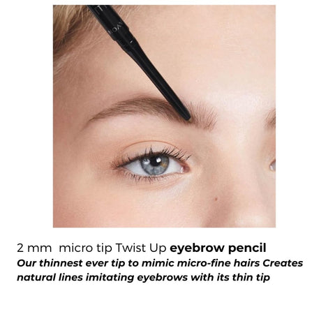 2x TRUE COLOR MICRO FINE EYE BROW DEFINER TWIST UP PENCIL - BLONDE